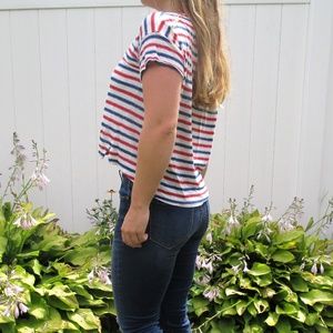 SOLD Madewell Cropped T-Shirt, Striped